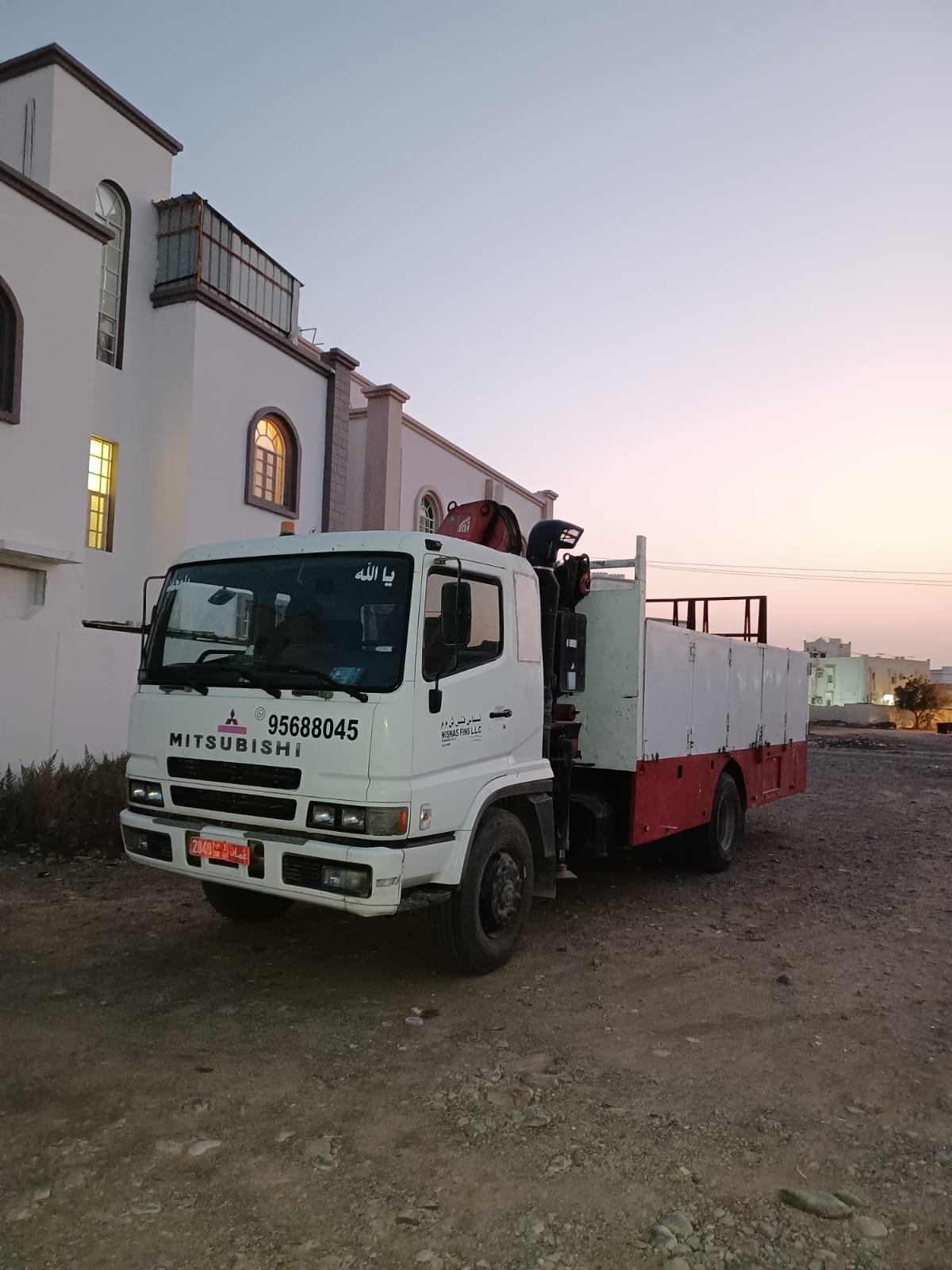 Hiab Crane Truck Transport in Oman